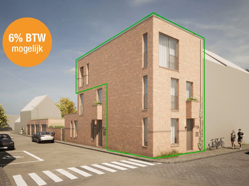 Deze triplexwoning heeft een aparte inkom aan de Stationsstraat en verrast met een moderne en innovatieve indeling. De woning wordt verkocht op plan v