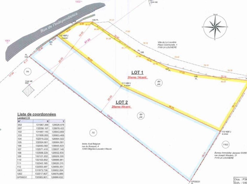 Le Bureau Accip vous propose ce magnifique terrain denviron 29 ares. Proche du centre de Strépy-Bracquegnies,&lt;br /&gt;
ce bien est situé près des commerc