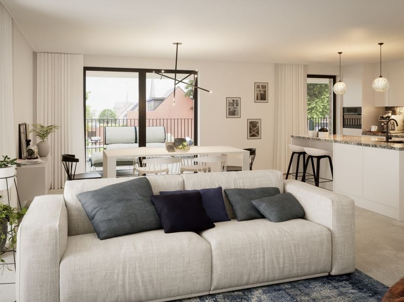 Royaal penthouse van maar liefst 163 m² te koop in het hartje van Hoogstraten, op wandel- en fietsafstand van het openbaar vervoer en verschillende wi