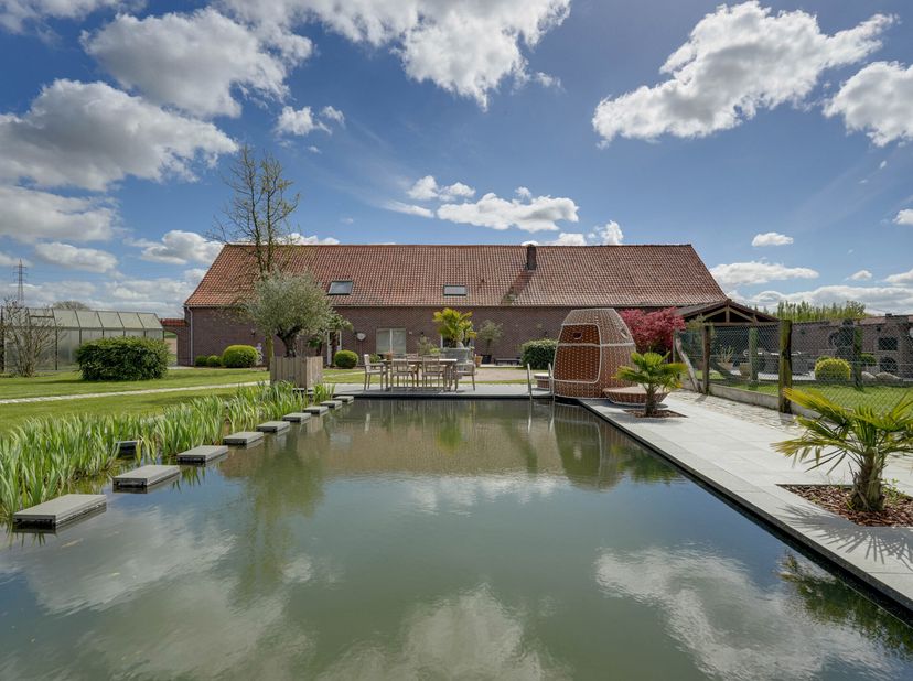 Nous vous invitons à découvrir ensemble cette ferme prête à l&#039;emploi avec hangar !&lt;br /&gt;
La cuisine entièrement équipée, baignée de lumière naturelle,