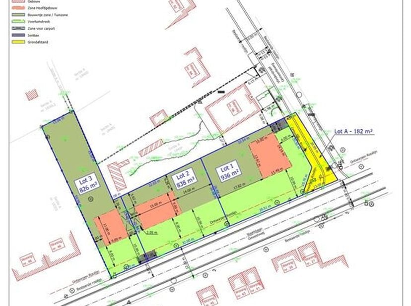 Centraal gelegen perceel voor open bebouwing op 8a 26ca, te Staatsbaan in Ham.&lt;br /&gt;
De bouwgrond bevindt zich op wandel- en fietsafstand van het cent
