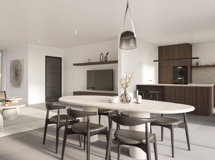Deze gesloten landelijke woning (lot 24) bevindt zich op een perceel van 270 m² vlakbij het station van Tielt. Deze woning ligt in een nieuwe straat z