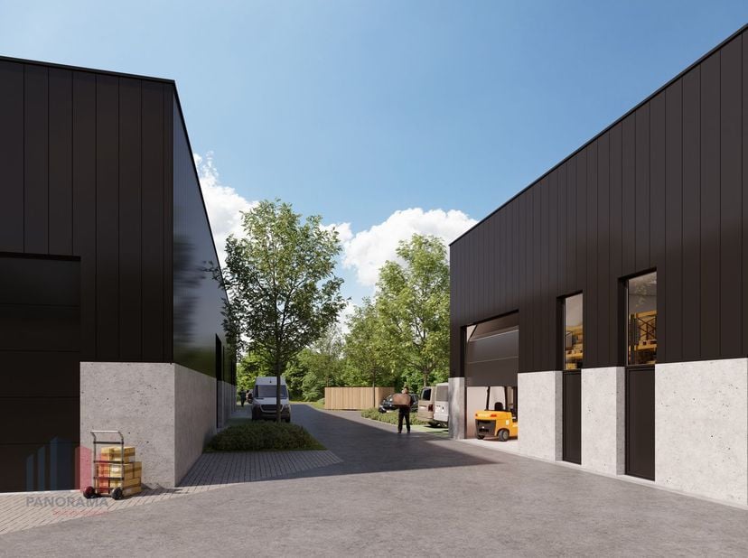 Nieuwbouw KMO-unit met een oppervlakte van 181 m² en 1 privatieve parkeerplaats te koop. De unit maakt deel uit van een bedrijvenpark bestaande uit 23