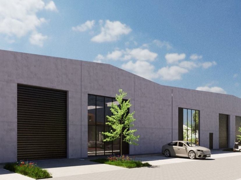 Nieuwbouwmagazijnen op de voormalige Martal-site in Sint-Katelijne-Waver, strategisch gelegen aan de N1 met vlotte aansluiting op de R6 en E19. Het Ma