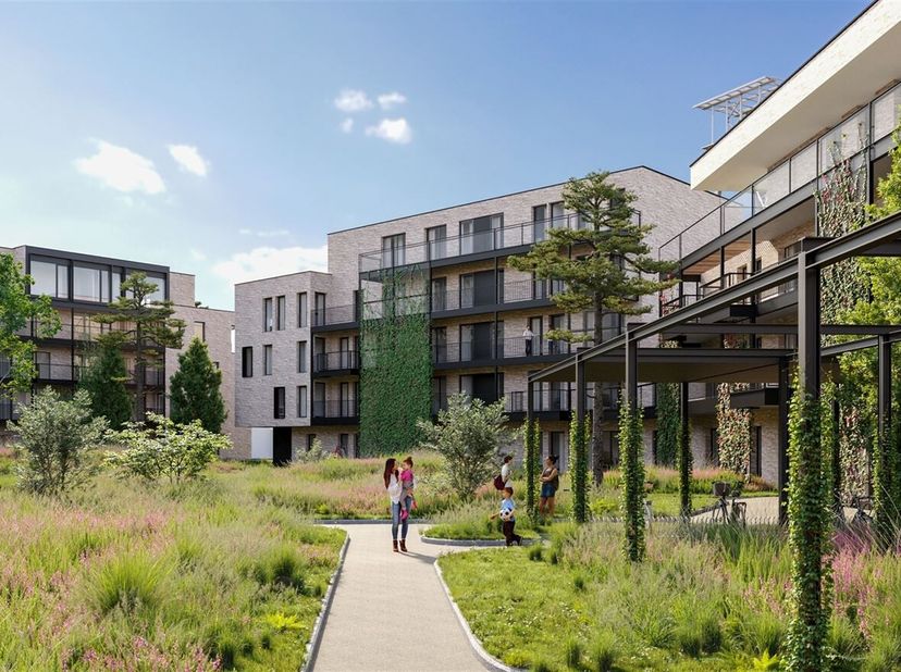 Wonen in Botanica is thuiskomen aan de rand van de oude mijnsite van Houthalen-Helchteren een plek die geschiedenis ademt. De statige mijntorens geven