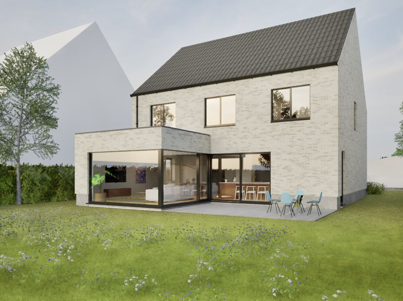 Projet de villa neuve entièrement personnalisable  Grensstraat, Wezembeek-OppemDans une rue calme et verdoyante de Wezembeek-Oppem, sur un terrain de