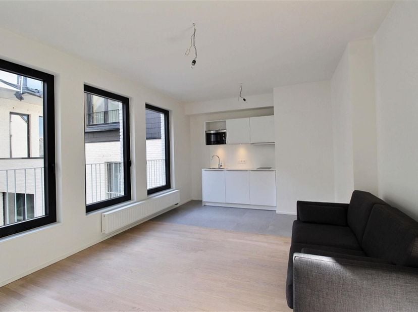 Centre-ville: Studio semi- meublé avec terrasse ! Le bien se trouve dans le projet Îlot Sacré, qui se situe dans le cur historique de Bruxelles, à 100