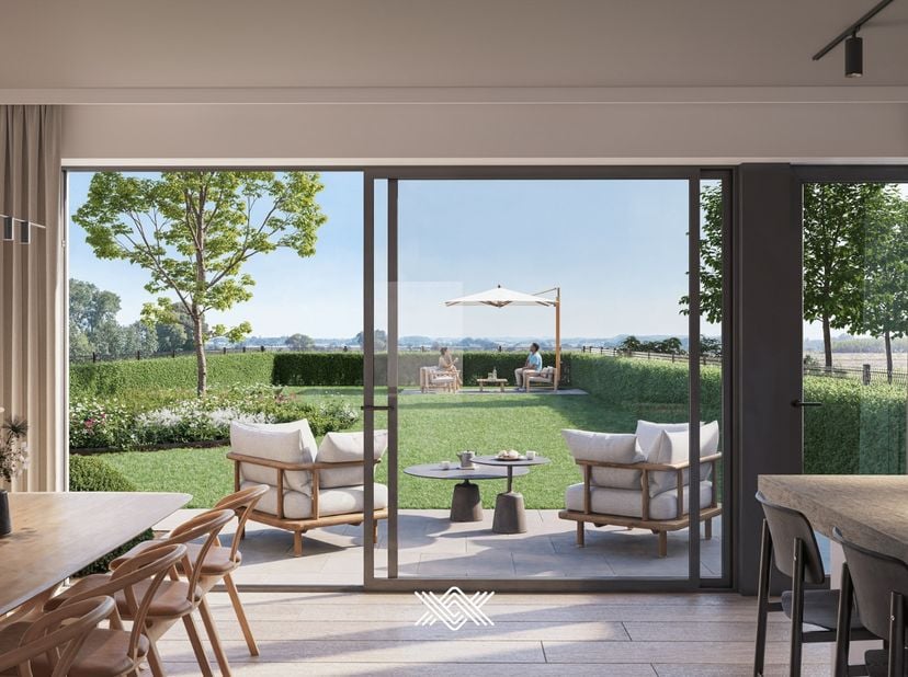 Deze rustig gelegen nieuwbouwwoning is gelegen op een perceel van 334 m² langs de Pastorijstraat in Aarsele, een deelgemeente van Tielt. Deze gemeente