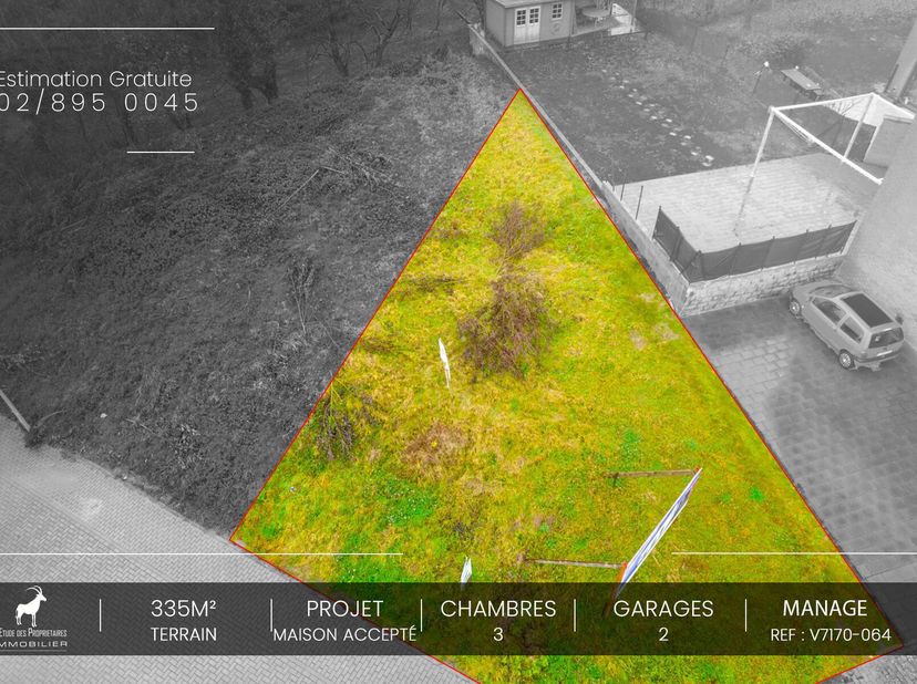 Référence agence : v7170-064&lt;br /&gt;
Nous vous proposons ce beau terrain à bâtir avec un projet accepté pour une maison 3 façades situé dans une coin ré