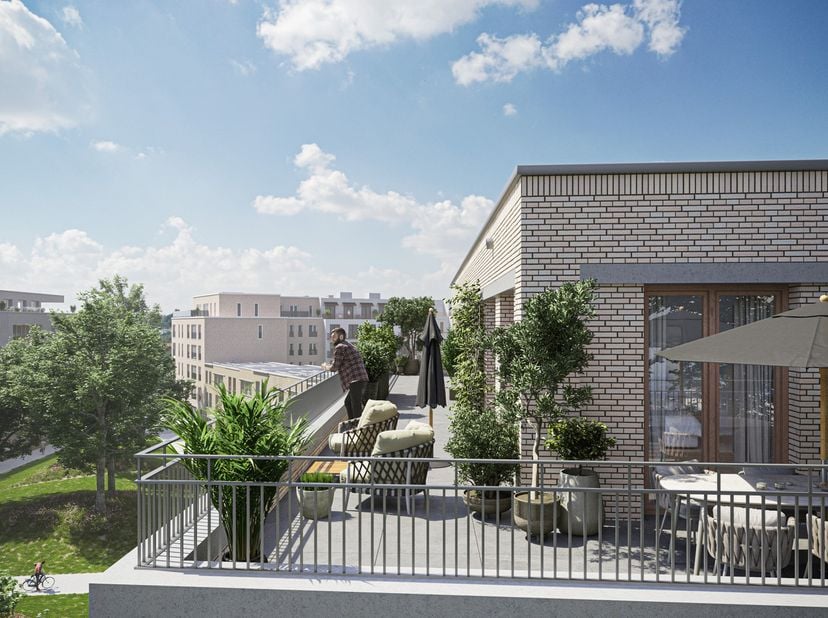 La Résidence ROMAIN, située dans le quartier animé de Tondelier, incarne un luxe contemporain inégalé. La façade principale donnant sur la place Koen