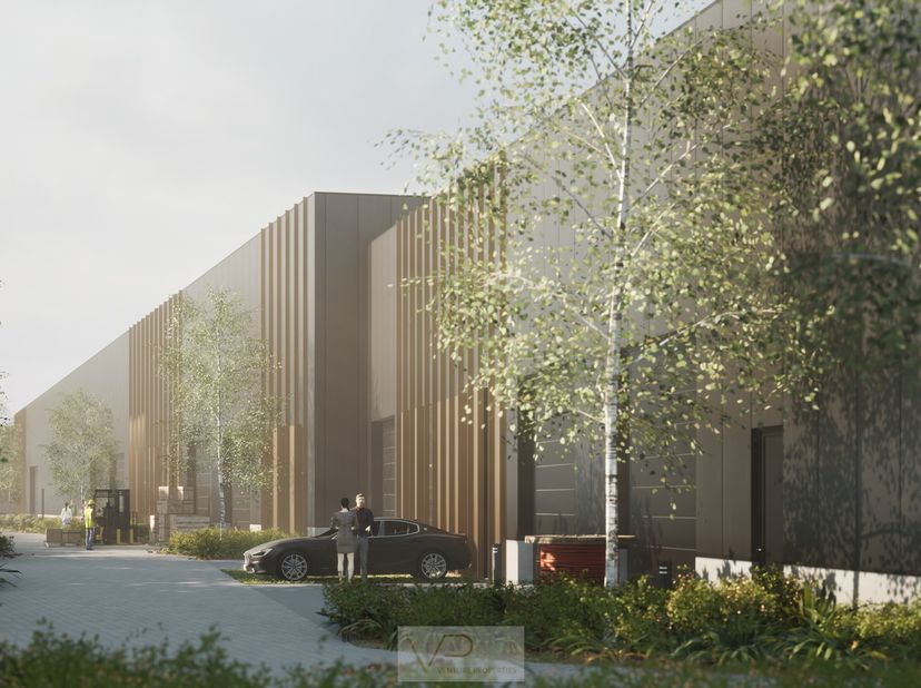 Un parc d&#039;affaires contemporain et fonctionnel est en cours de construction dans le quartier animé de Beerse, composé de 10 unités PME en forme de coq