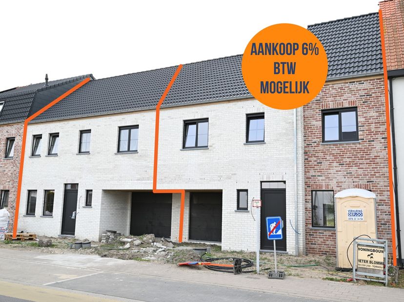 Deze ZEER RUIME NIEUWBOUWWONING biedt een ZEER LUCHTIG GEVOEL door de aanwezigheid van GLASPARTIJEN aan zowel de voor- als achterzijde, met een OPEN U