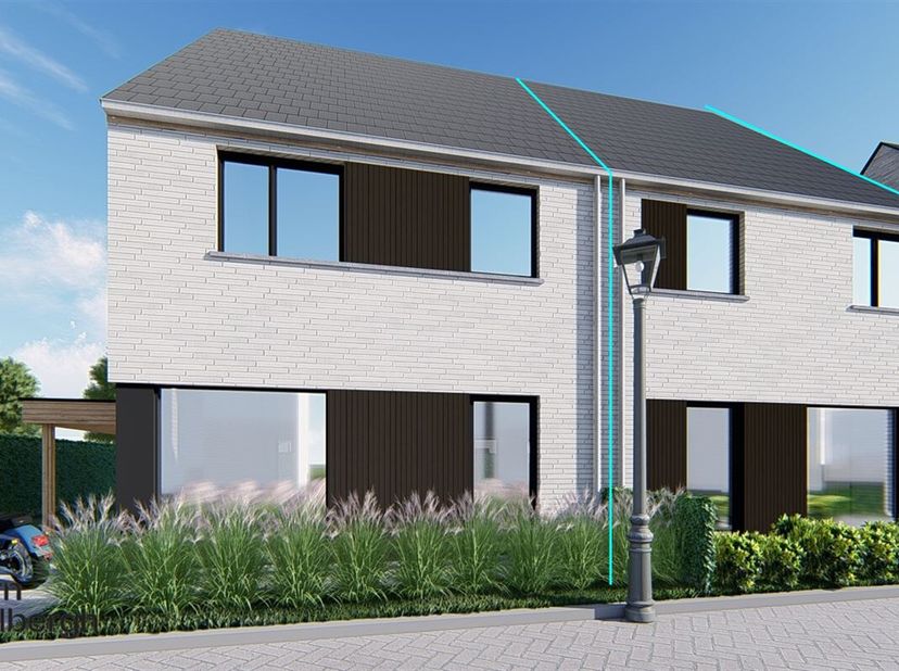 Nieuwbouwwoning in groene oase te koop! &lt;br /&gt;
LOT 25&lt;br /&gt;
Indeling: inkomhal met gastentoilet, open ruime leefruimte, achteraan in de woning is er e