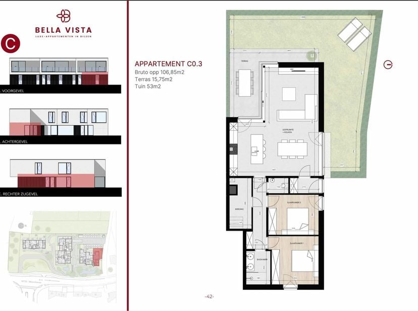 Welkom in Residentie BELLA VISTA te Bilzen (Meershoven). &lt;br /&gt;
&lt;br /&gt;
Hier stellen we U vandaag graag een appartement voor, gelegen op de gelijkvloer