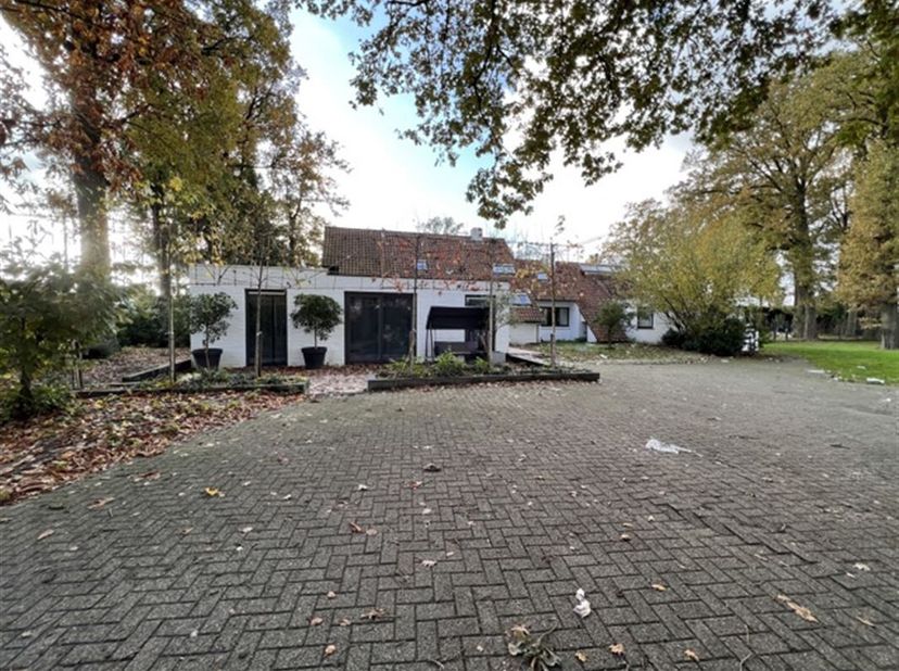 Wie houdt van lekker groots en toch discreet wonen komt hier zeker aan zijn trekken. Er zijn 2 lange opritten die je leiden naar het grote perceel van