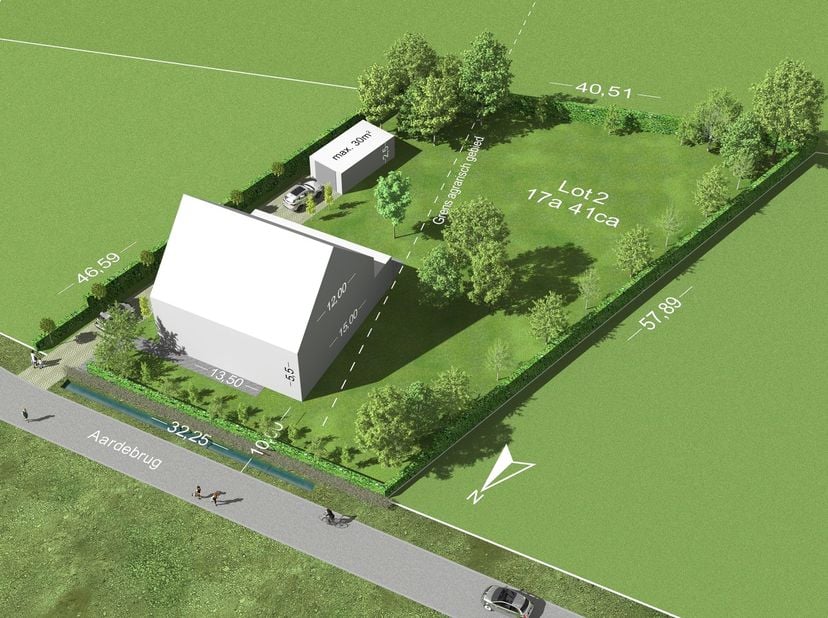 Bent u op zoek naar een zuid georiënteerde bouwgrond van 17 are 41 centiare,voor open bebouwing in het landelijke Lubbeek en dit op slechts3 km van de