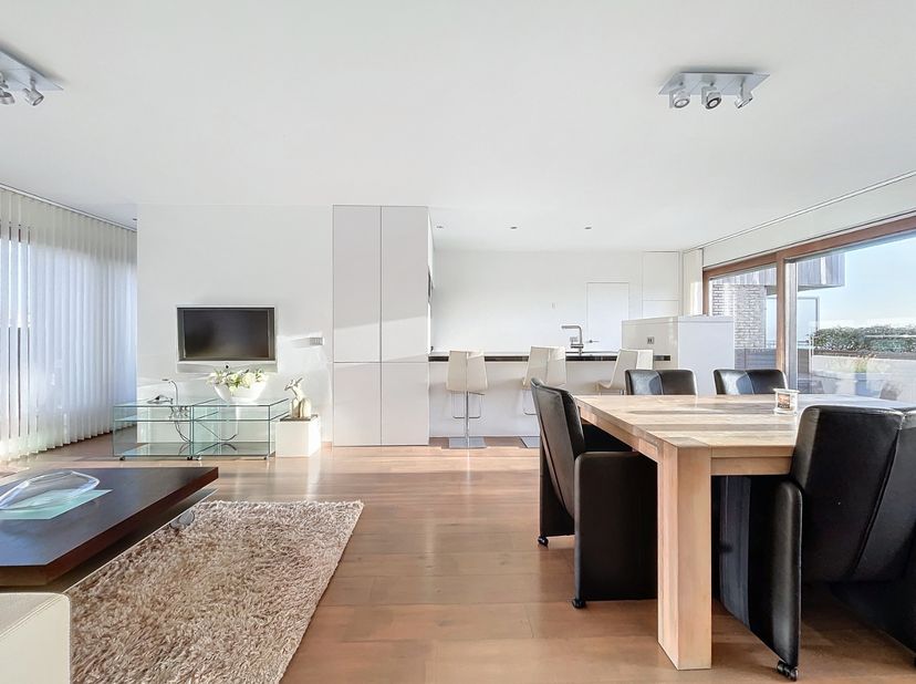 Appartement récent situé à qq minutes de la plage.  L&#039;appartement se trouve au deuxième étage et comprend: entrée, wc, living, salle à manger, cuisine
