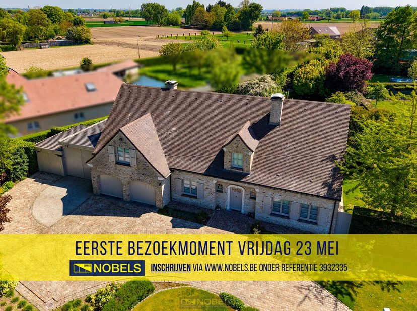 Eerste bezoekdag vrijdag 23 mei! Inschrijven kan via www.nobels.be onder referentienummer 3932335.&lt;br /&gt;
&lt;br /&gt;
PERFECT ONDERHOUDEN VILLA die een UITZ