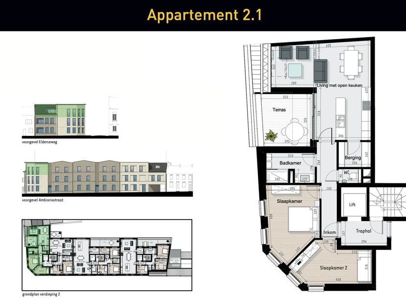 Welkom in Tongeren! Op de hoek van de Elderseweg en de Ambiorixstraat, net buiten het centrum, realiseren wij een prachtig woonproject: Residentie Amb