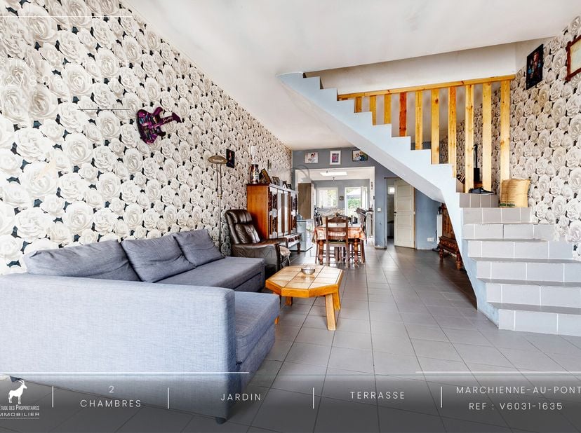Belle maison à vendre avec 2 chambres jardin et terrasse à Marchienne-au-Pont&lt;br /&gt;
Référence agence : V6031-1635&lt;br /&gt;
Visite virtuelle : https://env