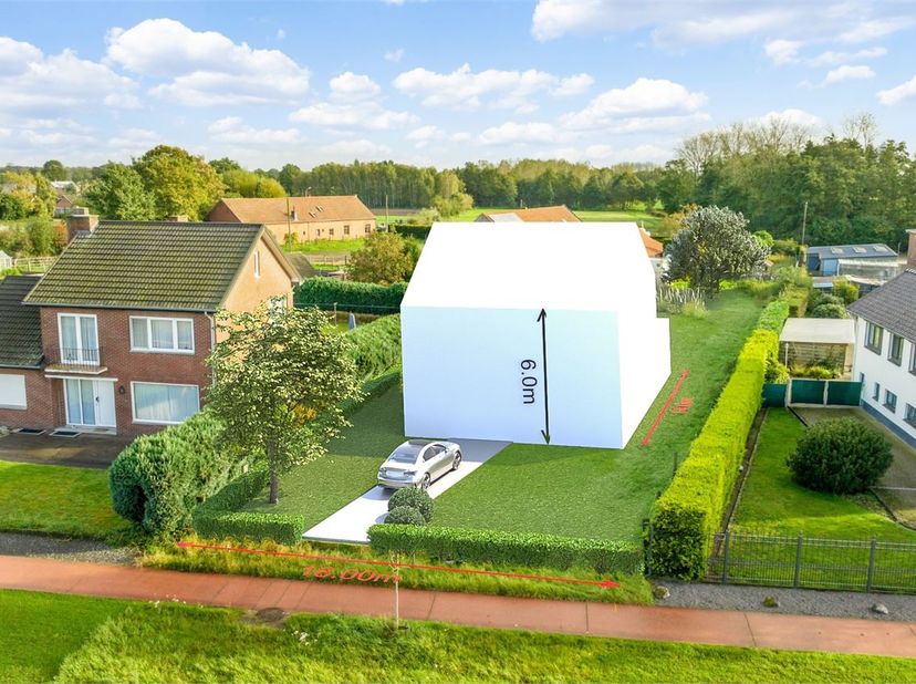 KNAPPE BOUWKAVEL (+-11A86CA) OP GROENE, DOCH CENTRALE EN GUNSTIGE LOCATIE, VLAKBIJ HET CENTRUM VAN BOCHOLT! Deze bouwkavel met maar liefst een oppervl