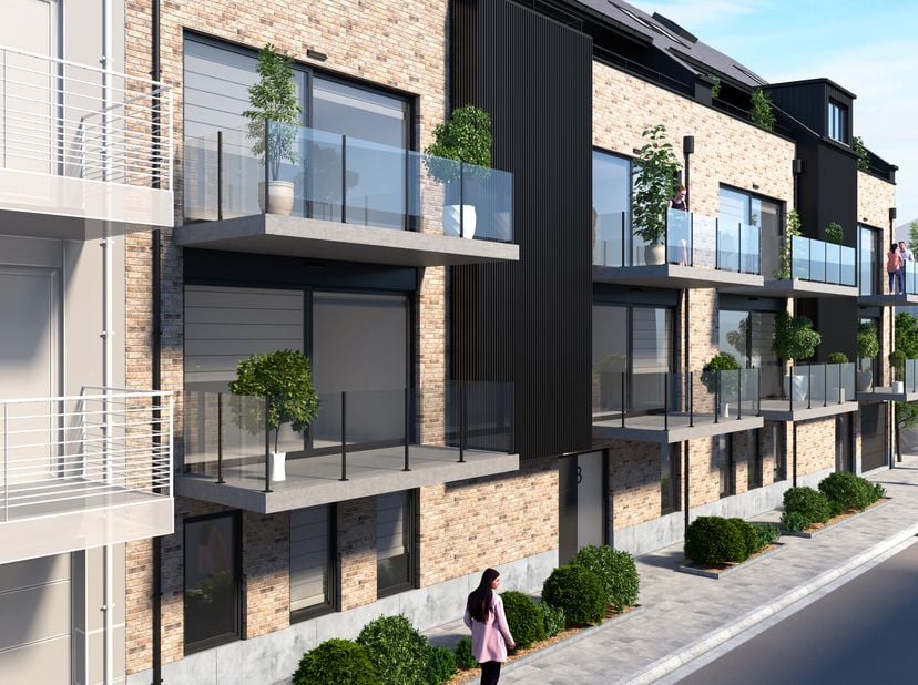 JAMBES. Ideaal gelegen in een rustige woonwijk, dicht bij voorzieningen, vervoer en scholen, NIEUW APPARTEMENT van 63,20 m² (1 slaapkamer/1 badkamer)