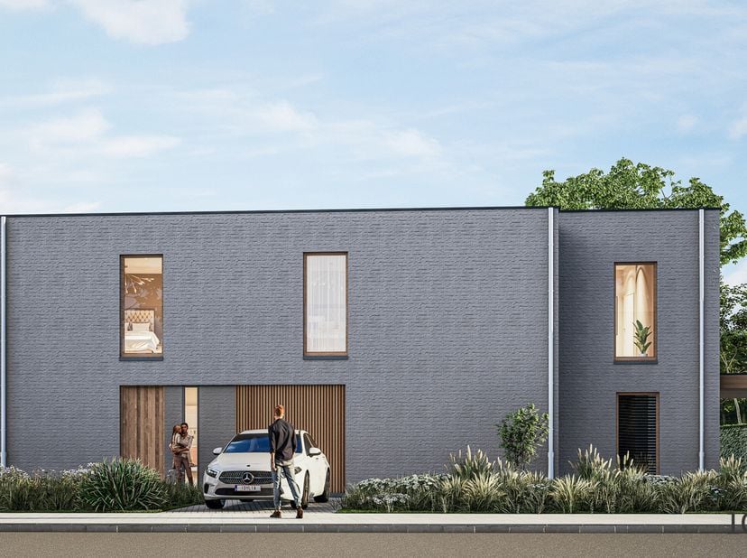 Voor liefhebbers van een hedendaags exterieur biedt lot 9 in Hof ter Laak een perfecte kruising tussen de huisstijlen van vroeger en nu. Met een perce