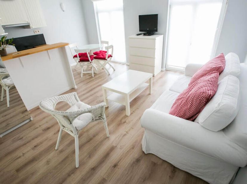 CEE/AMBIORIX - Idéalement situé dans le quartier Européen, appartement meublé d&#039;une superficie de ± 50 m² offrant un espace salon/salle à manger avec