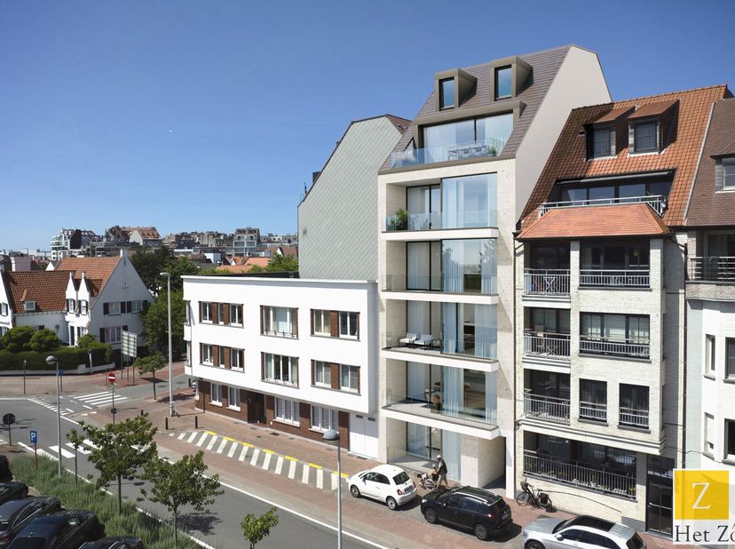 Le projet immobilier South View est situé dans un emplacement exceptionnel sur la Place Abrahams Hans, à l&#039;adresse Elizabetlaan 141 à Knokke. Cet empl