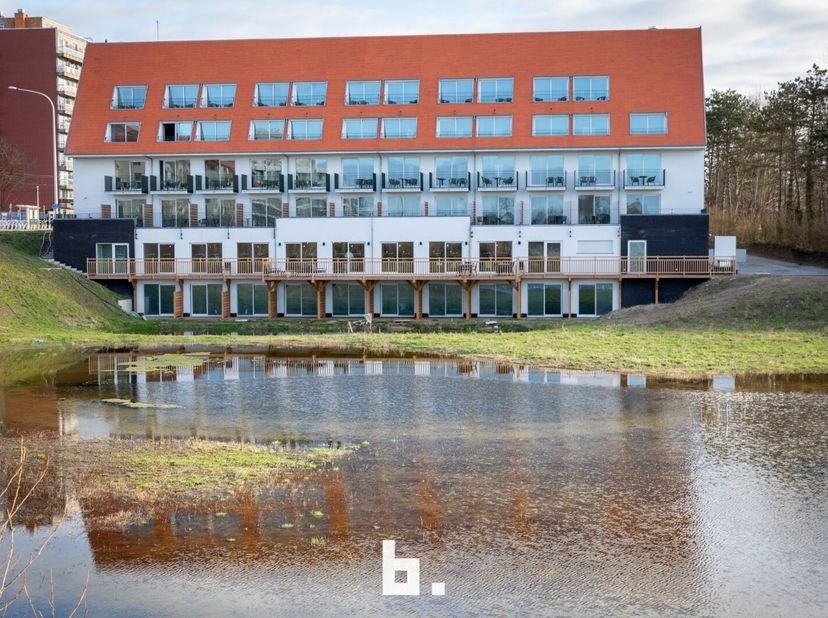 Luxe hotelsuite, gelegen op het 2de verdiep in een nieuw gebouw van 2023 met prachtig open zicht met balkon, volledig ingericht en bemeubeld , plus ee