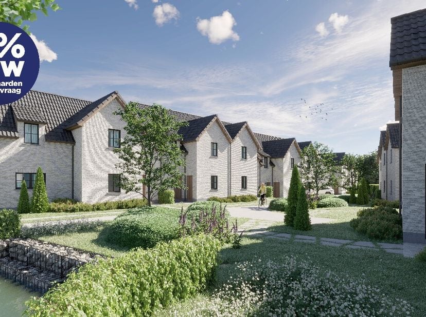Energiezuinig nieuwbouwwoning in Mollem (lot 32). Deze tijdloze nieuwbouwwoning maakt deel uit van het exclusieve woonproject Winhof in Mollem (Asse).