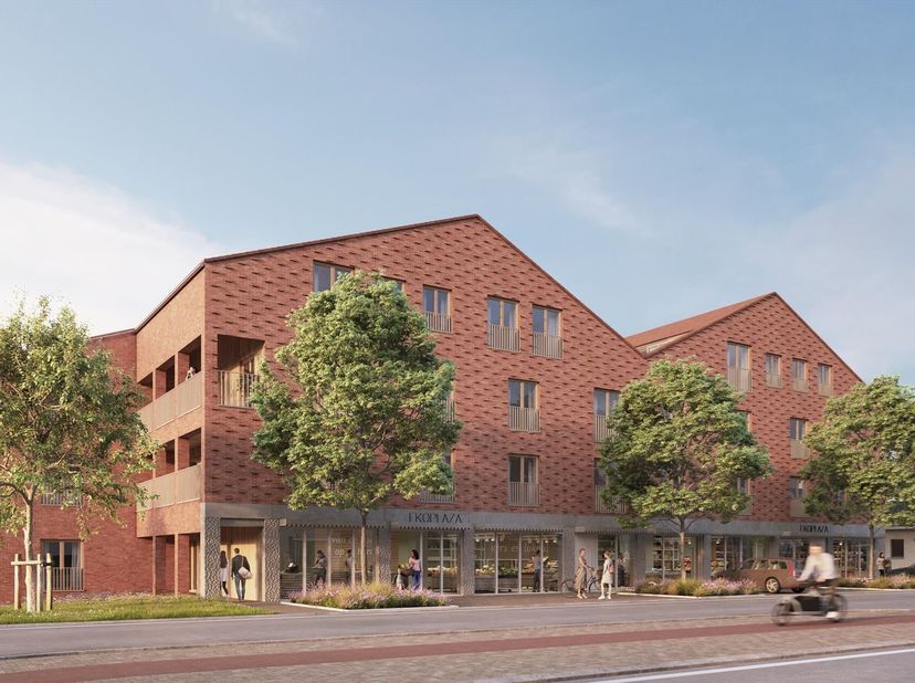 Dit ruim handelspand van 151 m² bevindt zich op een uitstekende zichtlocatie, strategisch gelegen tussen Brussel en Leuven en vlakbij de op- en afrit.