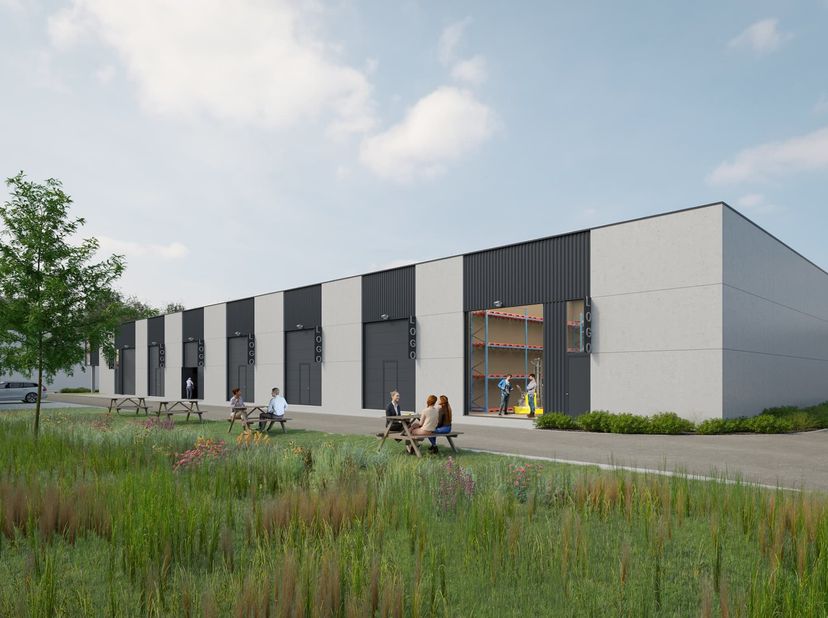 Deze nieuwbouw KMO-unit met een oppervlakte van 198 m² is gelegen in het Clarysse Business Park te Pittem. Deze loods ligt vlakbij belangrijke invalsw