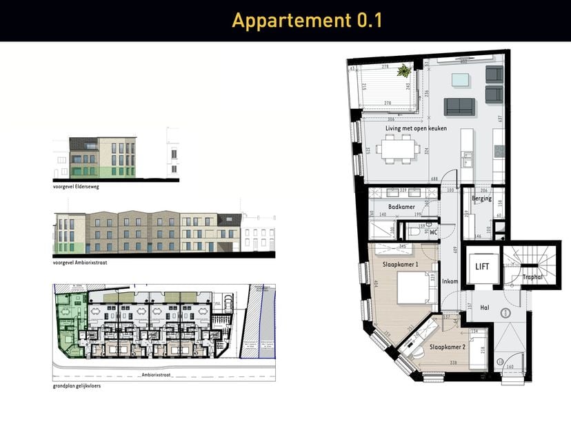 Welkom in Tongeren! Op de hoek van de Elderseweg en de Ambiorixstraat, net buiten het centrum, realiseren wij een prachtig woonproject: Residentie Amb