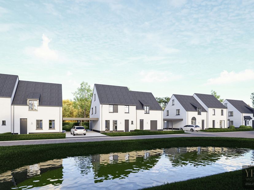 Ontdek deze prachtige Halfopen koppelvilla: woning 6,  hoogwaardig afgewerkt, gelegen in een rustige, doodlopende straat omringd door landelijk groen.