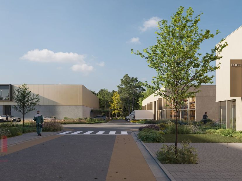 Nieuwbouw KMO-unit met een oppervlakte van 288 m² en 2 privatieve parkeerplaatsen te koop. Strategisch gelegen in de gouden driehoek Antwerpen – Bruss