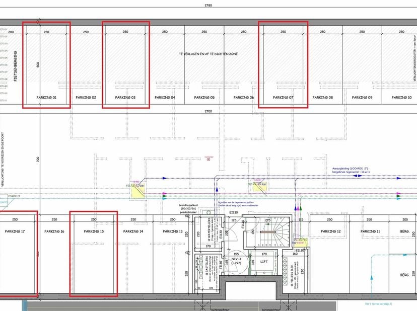 Nog 5 parkeerplaatsen te koop in de ondergrondse garage van Residentie Reigershof. De kostprijs inclusief BTW is 11.050,00 €. Wenst u meer info? Aarze
