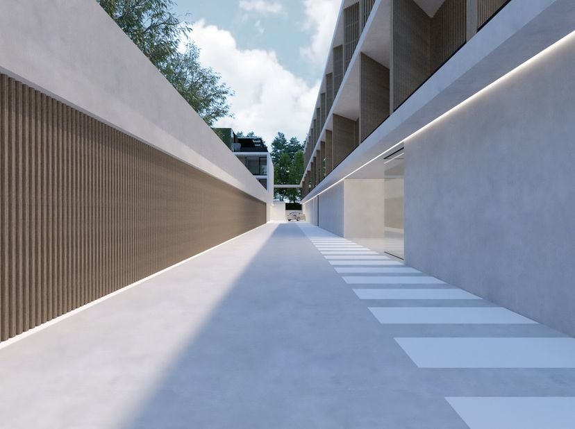 Ces places de parking à vendre sont situées dans le Project-Z à Zedelgem, le long de la Sint-Laurentiusstraat. &lt;br /&gt;
Les parcelles sont situées dans
