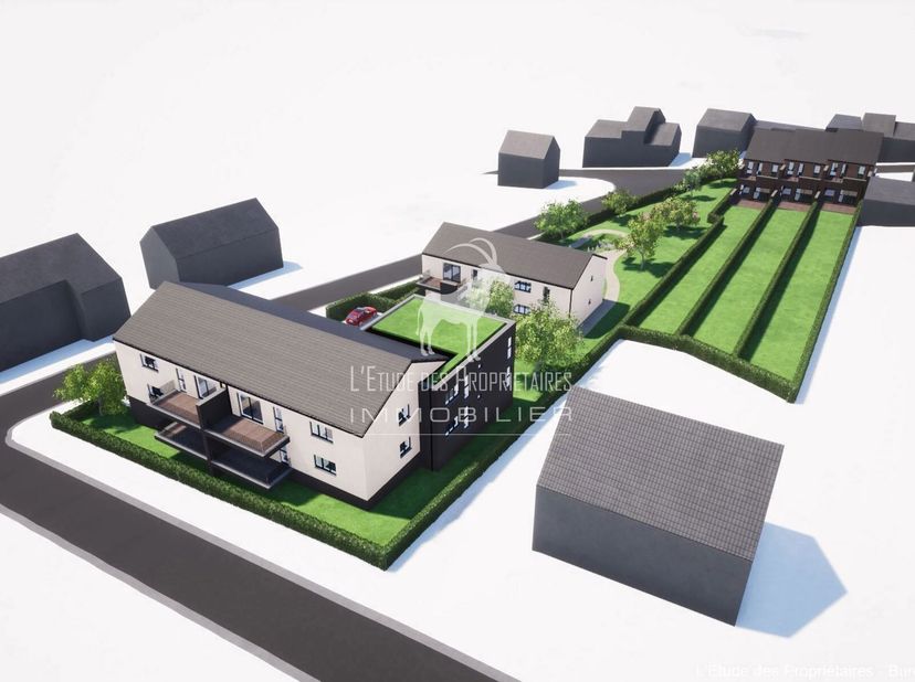 Lot de 4 terrains à bâtir avec projet accepté pour 3 maisons et 12 appartements à vendre à Marchienne-au-Pont&lt;br /&gt;
Référence agence : V6031-1681&lt;br /