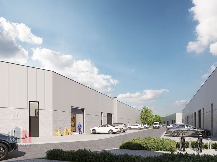 Nieuwbouw KMO-unit met een oppervlakte van 180 m² te koop. Uitstekend gelegen ten zuiden van Brussel/Halle en ten noorden van Saintes/Tubize. Uitsteke