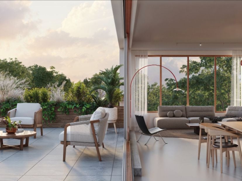 Unieke kans! – Duplex penthouse in een reconversieproject van een voormalige textielfabriek met aangename terrassen en gemeenschappelijke tuin.&lt;br /&gt;