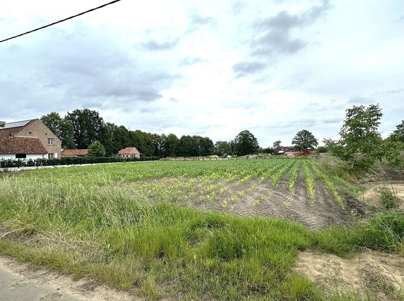 Zeer rustig en residentieel gelegen bouwperceel van 10 A 50 CA (LOT 2 op het verkavelingsplan) voor open bebouwing in een rustige straat in het landel