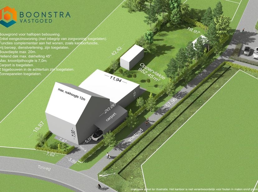 Op een uitstekende locatie in een groene omgeving te Hulshout bevindt zich deze bouwgrond van 952 m² voor halfopen bebouwing. U geniet hier van een ui