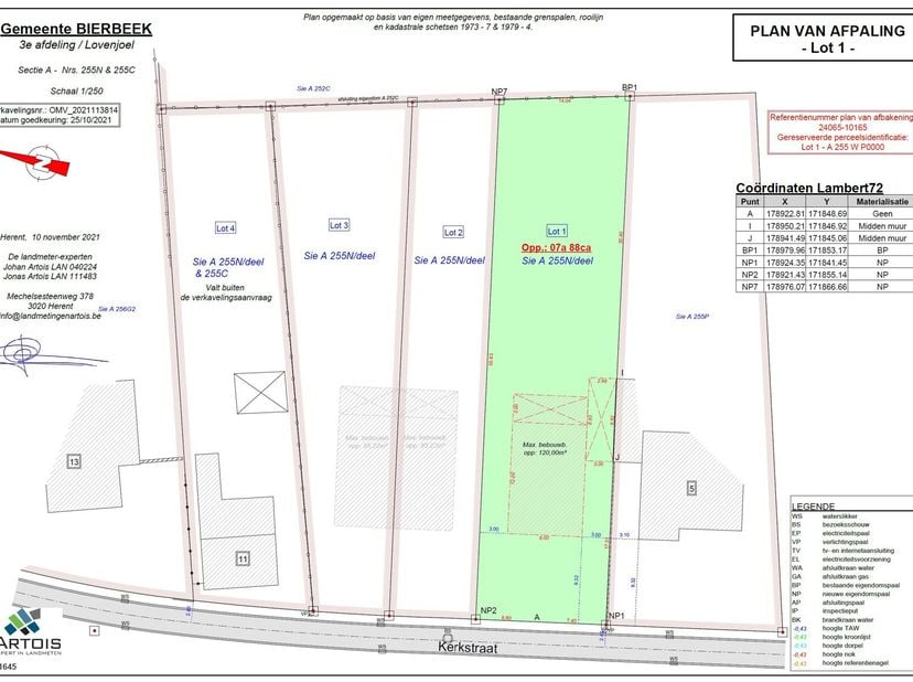 Terrain à bâtir de 7a88ca à vendre dans la Kerkstraat à Lovenjoel&lt;br /&gt;
Terrain à bâtir de 788 m² à vendre dans la Kerkstraat à Lovenjoel. La parcelle
