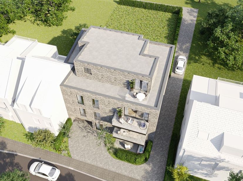 Prachtig nieuwbouw (2025) appartement op de eerste verdieping te Leefdaal van +/- 95  m² (exclusief terras). Het appartement bevat: inkomhal  lichtrij
