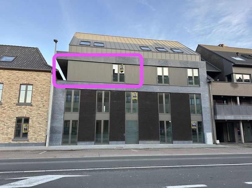 Kortessem, Hasseltsesteenweg 7 bus 2.1: energiezuinig nieuwbouwappartement op tweede verdieping, 1 slaapkamer, luxueus ingerichte keuken met vaatwasse