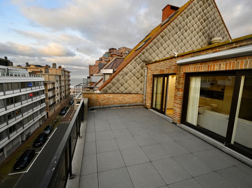 Integraal gerenoveerd penthouse-appartement met zonneterrassen op 20 meter wandelafstand van de zeedijk-Albertstrand.&lt;br /&gt;
Prachtig gerenoveerd appar