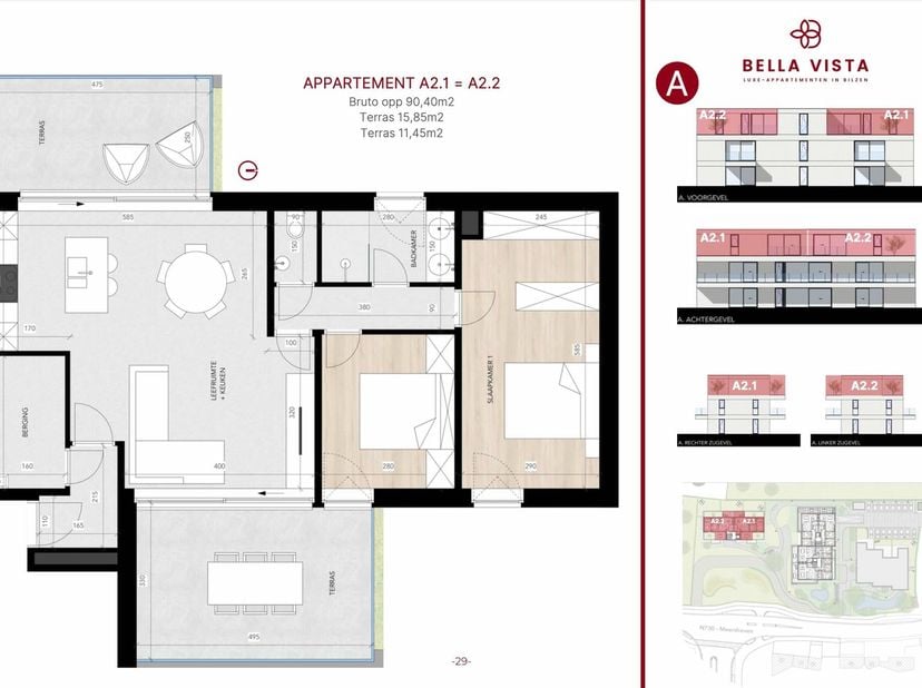 Welkom in Residentie BELLA VISTA te Bilzen (Meershoven). &lt;br /&gt;
&lt;br /&gt;
Hier stellen we U vandaag graag een appartement voor, gelegen op de tweede verd