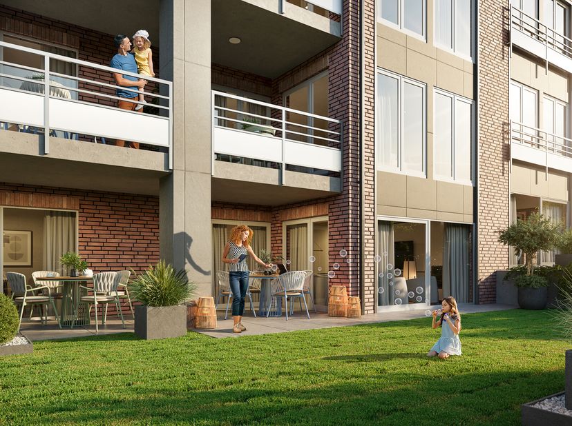 Les hauts de la gare&quot;, ideaal gelegen in de buurt van het station en het stadscentrum van Marche-en-Famenne, is een klein appartementencomplex dat bes