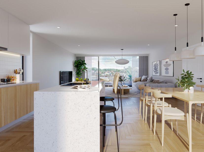 Prachtig BEN nieuwbouwappartement met 3 slaapkamers en ruim terras op de 2de verdieping? Op wandelafstand van het Donkmeer.&lt;br /&gt;
Aankoop 6% BTW mogel